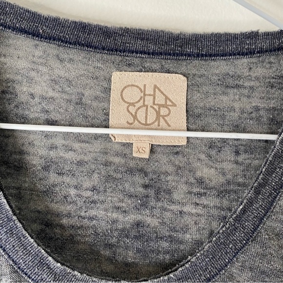 Chaser Grey Lightweight Tie Front Top - Picture 4 of 6